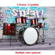 Load image into Gallery viewer, RT-500 Kids Musical Percussion Instruments Toys Five Drums Children Beginners Jazz Drum/Drum Kit Set Musical Toy for Children